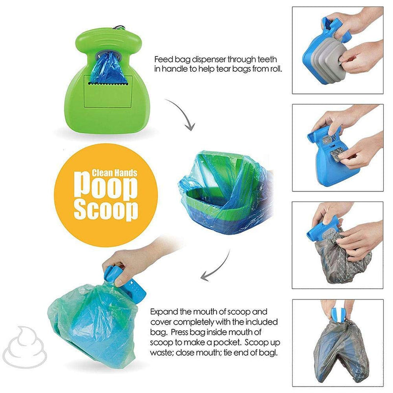 Foldable Dog Poop Bag Dispenser and Waste Picker - Star Boutik LLC