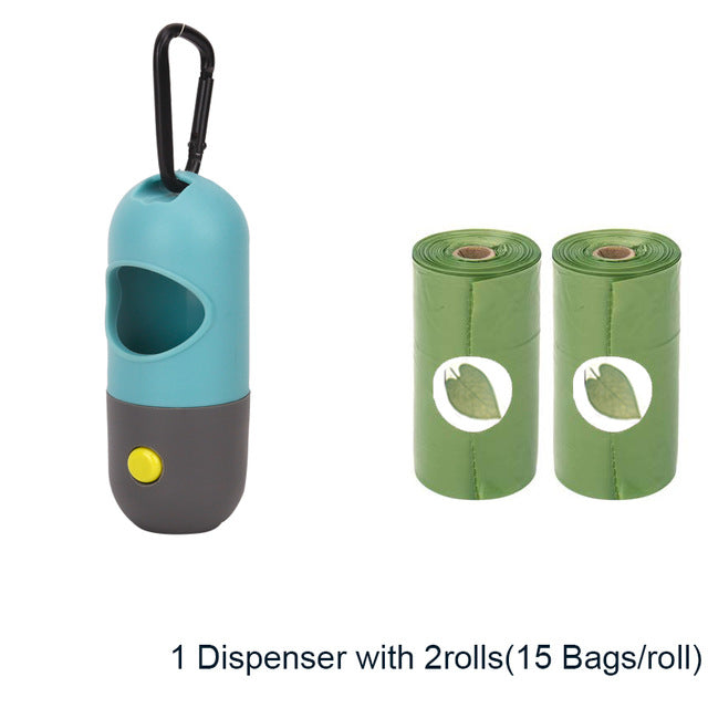 Biodegradable Dog Poop Bag/ Dispenser with LED light - Star Boutik LLC