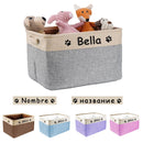 Personalized and Foldable Toy Storage Basket - Star Boutik LLC
