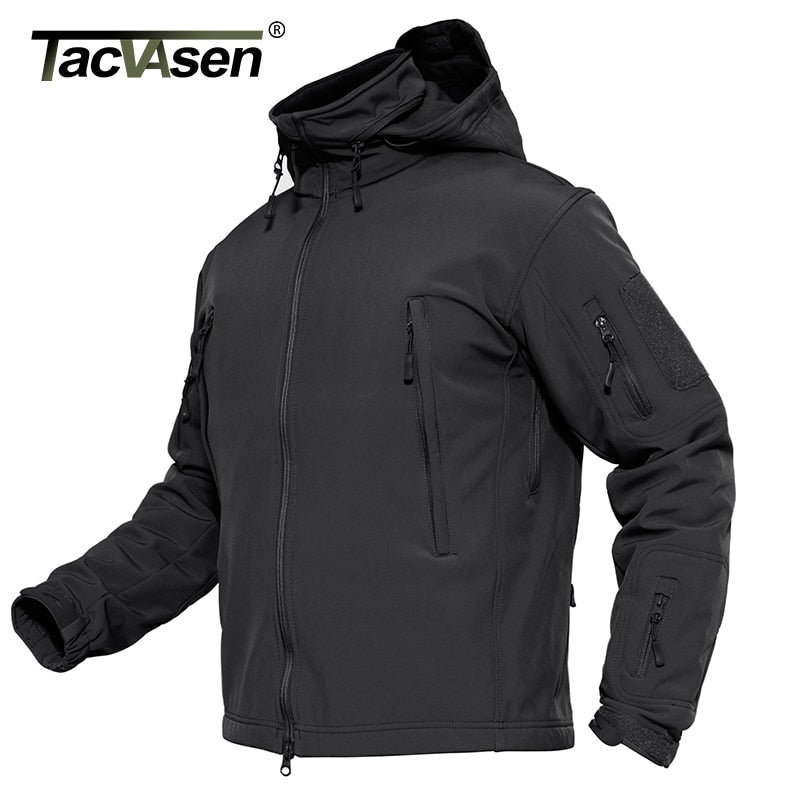 TACVASEN Tactical Waterproof Military Soft Shell Fleece Jacket - Airsoft Clothing Windbreaker - Star Boutik LLC