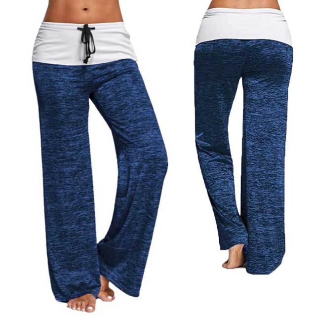 DPTALR My Orders Yoga Pants 2023 Pants for Women Crochet Pants for Women  Elastic Work Pants Women Patchwork Pants Womens High Waisted Pants Dark Blue  at  Women's Clothing store